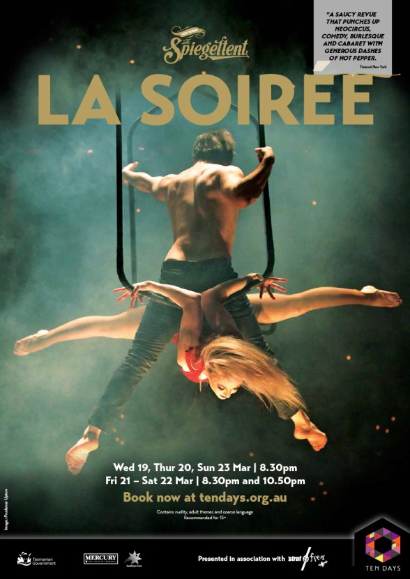 La Soirée Poster Spiegeltent Hobart 2014