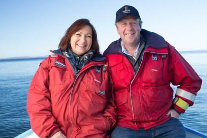 Peter and Frances Bender of Huon Aquaculture