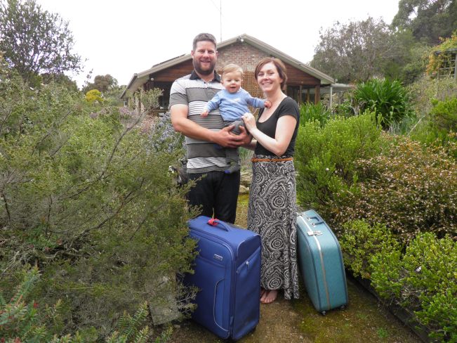 Josh and Ellen Breganti, with their 9 month old baby, Noah.